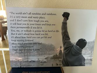 Inspirational canvas picture