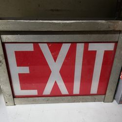 Antique Exit Lights.  