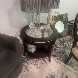 Benzara Finley Contemporary Style End Table, Expresso Finish