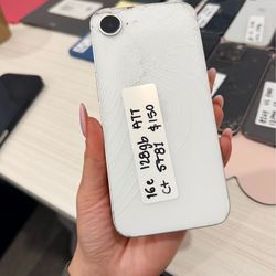 iPhone 16 e crack Att or cricket 128gb fully functional