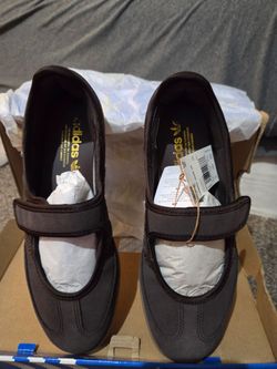 Adidas Originals Brown Velcro Strap Shoes