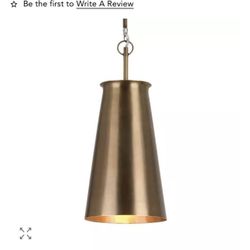 Brass Gold Light Pendants Set Of 2