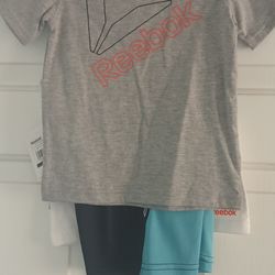 Boys 3t Reebok 3 piece Outfit 