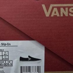 Classic Slip On Vans Size 7.5 Mens 9 Womens