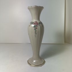 Lenox Vintage 1997 Fine China "Petit Rose" Bud Vase 24K Gold Accents Made in USA