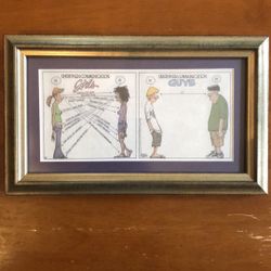 Professionally Framed Zits Comic “Unspoken Communication”