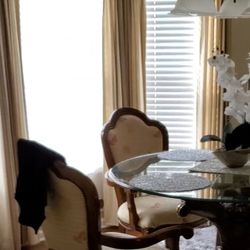 a set of a table and four chairs