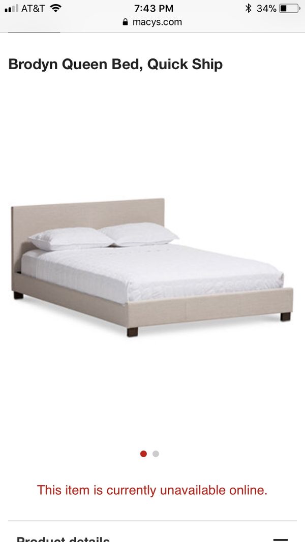 Queen Macy S Brodyn Bedframe Sealed In Box For North Palm Queen Macy S Brodyn Bedframe Sealed In Box
