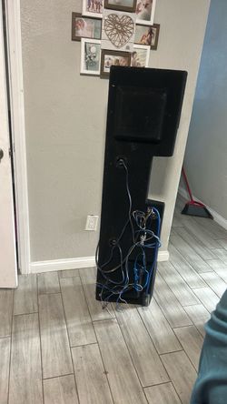 Car Subwoofer Box with Amplifier and Wiring