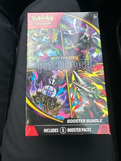 Mega Evolution Pitch Black Booster Bundle Brand New Sealed