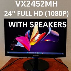 🖥️ ViewSonic 24” Monitor VX2452mh – HDMI + Speakers – $50 OBO