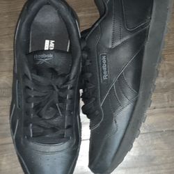 Reebok Classic All Black Leather Mens