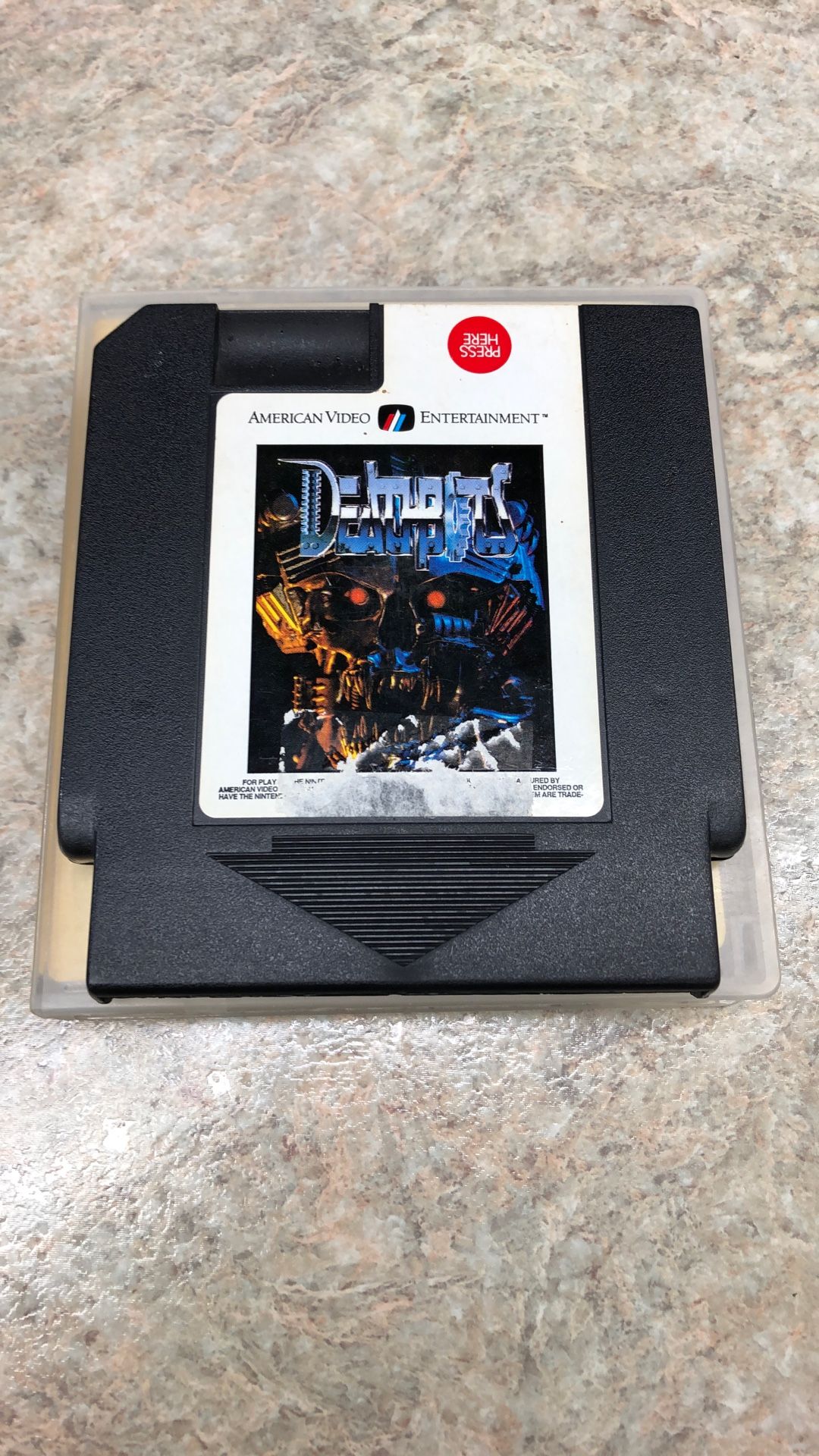 Deathbots For NES Game Cartridge