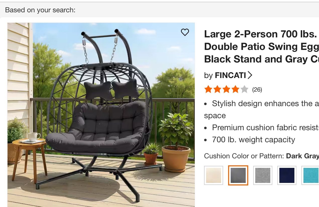 Swing Egg Chair New