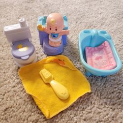 Fisher-Price Little People Wash & Go Play set