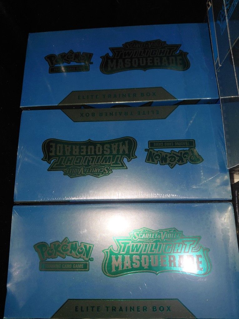 5 Twilight Masquerade Elite Trainer Boxes Pokemon Tcg New Sealed