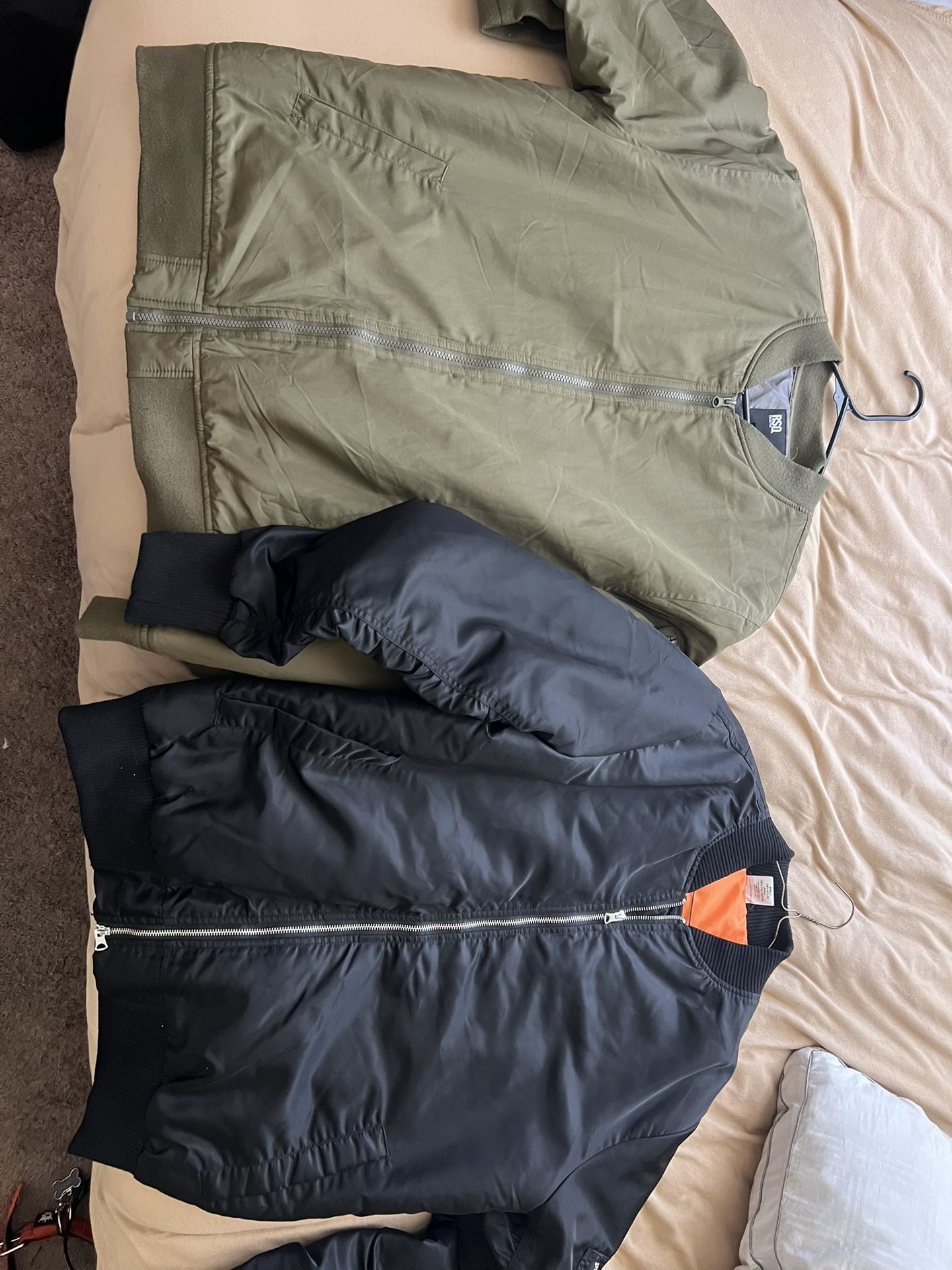 Men’s Large Bomber Jackets - $30 For Both