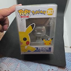 NEW in Box Pikachu 353 Funko Vinyle Figure 25th Anniversary Edition Metallic 