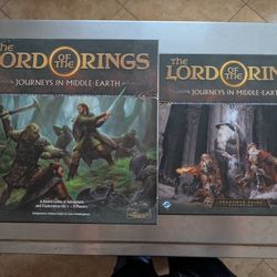 Lord of the rings: journeys in middle-earth board game with shadowed paths, expansion and nore