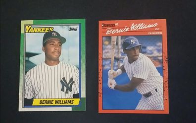 Rookie Cards Bernie Williams RC lot of 2 Yankees