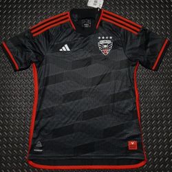 Adidas DC United 2024-25 Home Jersey Black HZ6230 Men’s Size Large