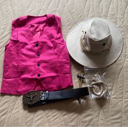 Western Cowgirl Costume 5-6T (New)