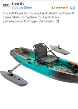 Brocraft Kayak Outrigger/Kayak stabilizer/Kayak & Canoe Stabilizer System Located in Santee
