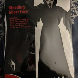 Ghostface Costume And Bleeding Mask