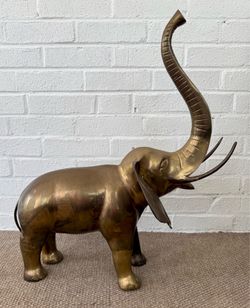 Large Brass Elephant