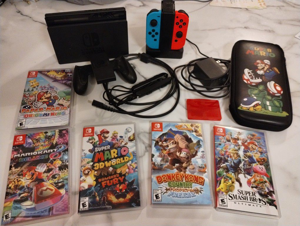 Nintendo Switch LCD + Games + Extras!!