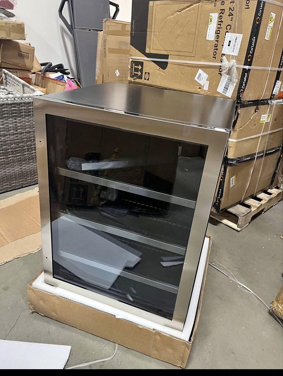 New Ca'Lefort 24 Inch Beverage Refrigerator, 180 Can 34°F -54°F Beverage Fridges, Drink Fridge
