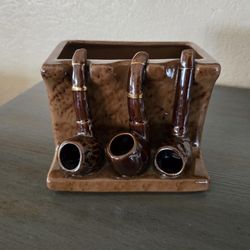 Vintage 1960s Japanese Smoking Pipe Theme Desk  Decor