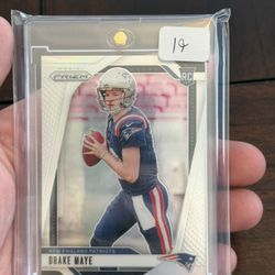 2024 Panini Prizm Rookies Drake Maye #329 Silver Prizm (RC)