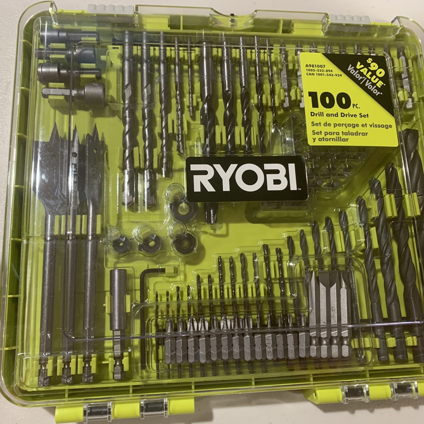 Ryobi Drill And Drive Tool Set (Brand New) 100pcs