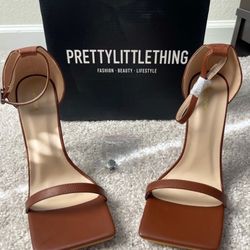 PLT Chocolate Strappy Heeled Sandals