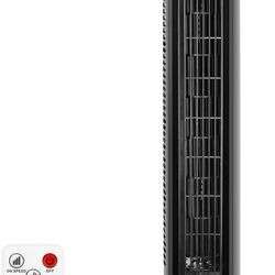 Star Tower Fan Oscillating Fan Quiet Cooling Remote Control Powerful Standing 3 Speeds Wind Modes Bladeless Floor Fans Portable Bladeless Fan for Chil