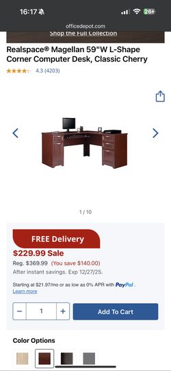 Brand New L Shaped Desk