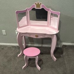 A Little Girl Pink Vanity