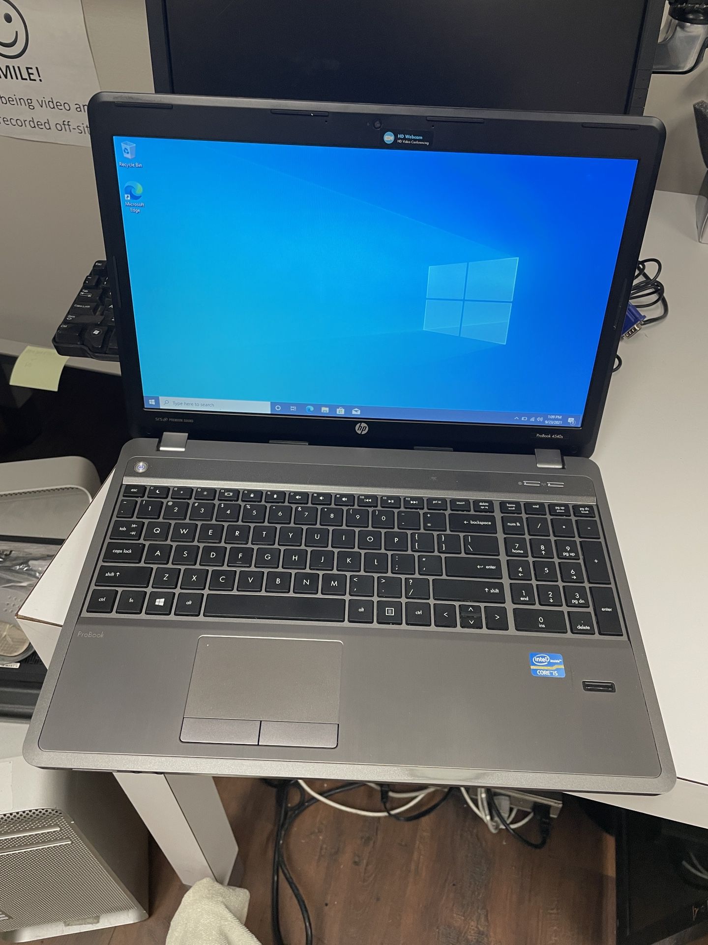 HP ProBook 4540s 15” Laptop 2.60ghz Core i5-3230M 8gb RAM 500gb HD Webcam WiFi Windows 10 Pro