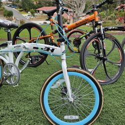 3 Folding Bikes W/Bags