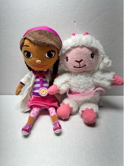 Disney Doc Mcstuffins doll plush and Lambie Ballerina plush