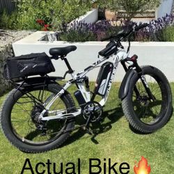Electric Dirt Bike Fat Tire Mountain Bike 1500 Watt 35MPH BEAST - Cyrusher XF800