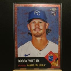 Topps Chrome Platinum Anniversary Bobby Witt Jr. Toile Cream Rose Gold 1 /75 RC 