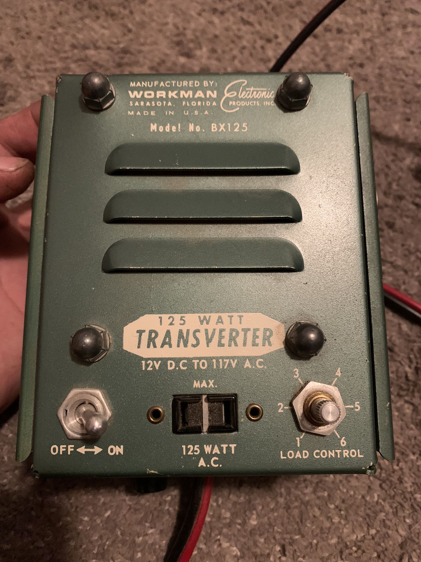 Vintage Workman transverter bx125 125w