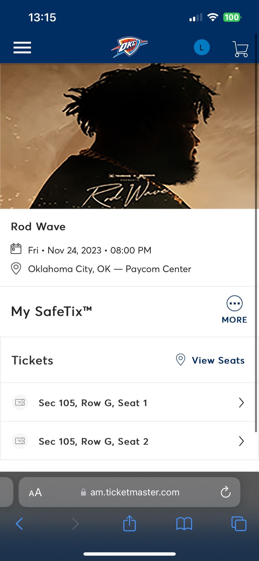 Rod Wave Concert 2 Tickets