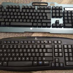 2 Keyboards And a Mouse (All Missing Dongles)