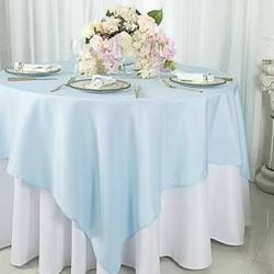 60"x60" baby blue square overlay 