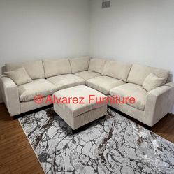 Sectional Sofa With Ottoman