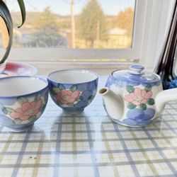 Japanese Kyusu Teapot and Teacup Set