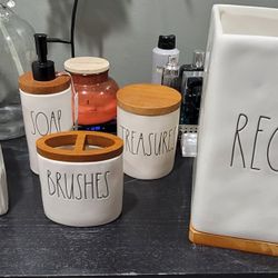 New Rae Dunn Bathroom 12 Piece Complete Set Christmas Gift 